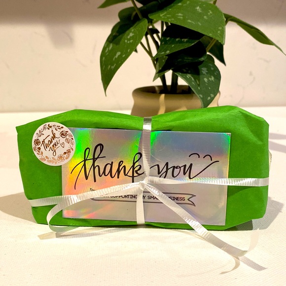 LAST 1!! New 30 Silver Reflective Thank You Cards - Picture 4 of 5